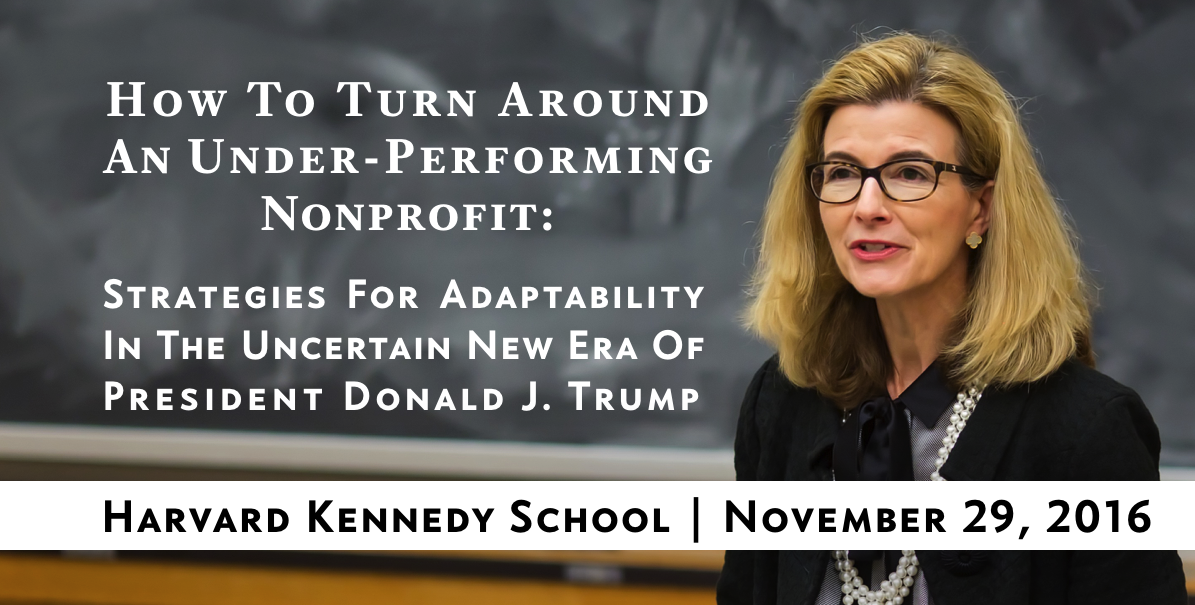 Nonprofit Turnaround: t Harvard’s Kennedy School of Government