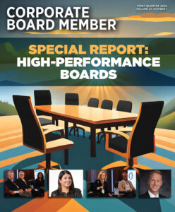 Corporate Board Member Special Report: High Performance Boards article